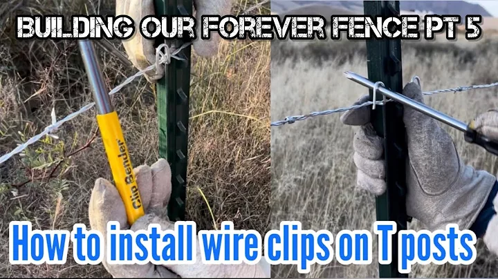 How to install wire clips on T posts / Is it worth it to get the Clip Bender?