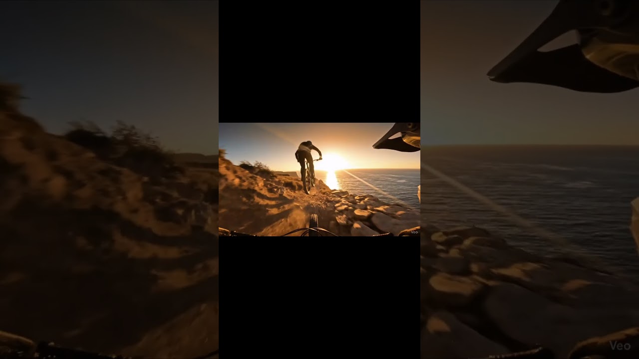 MTB Downhill POV | Cliffside Sunset Ride