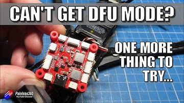 Het laatste redmiddel als je je flight controller niet in de DFU-modus kunt krijgen om te flashen...