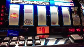5 Times Pay - Double Diamond 9 Line $45/Spin - High Limit Slot Play