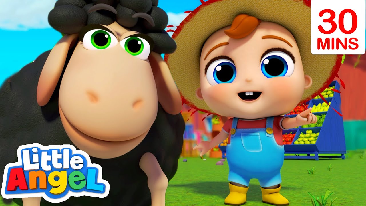 ⁣Baa Baa Black Sheep and Animal Friends Singalongs | Little Angel Kids Songs & Nursery Rhymes