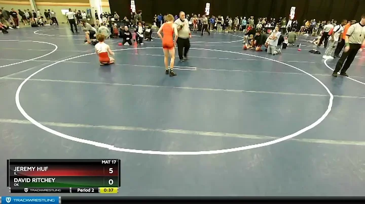 120 Lbs Cons. Round 5 - Jeremy Huf, IL Vs David Ri...