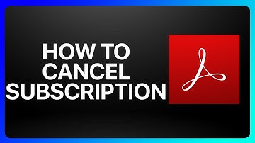 How To Cancel Adobe Acrobat Subscription Tutorial