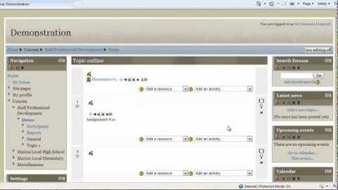 Moodle "Delete" Editing Tool