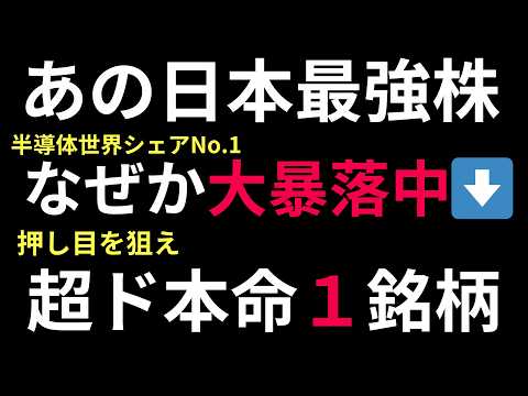 【超危険な銘柄？この上昇相場で大暴落中の日本最強株とは？】株相場で勝てる脳力（能力）が身につく！【株投資:Stock】【1384-Period】