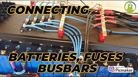 Connecting LiFePo4 batteries with the DIY busbars