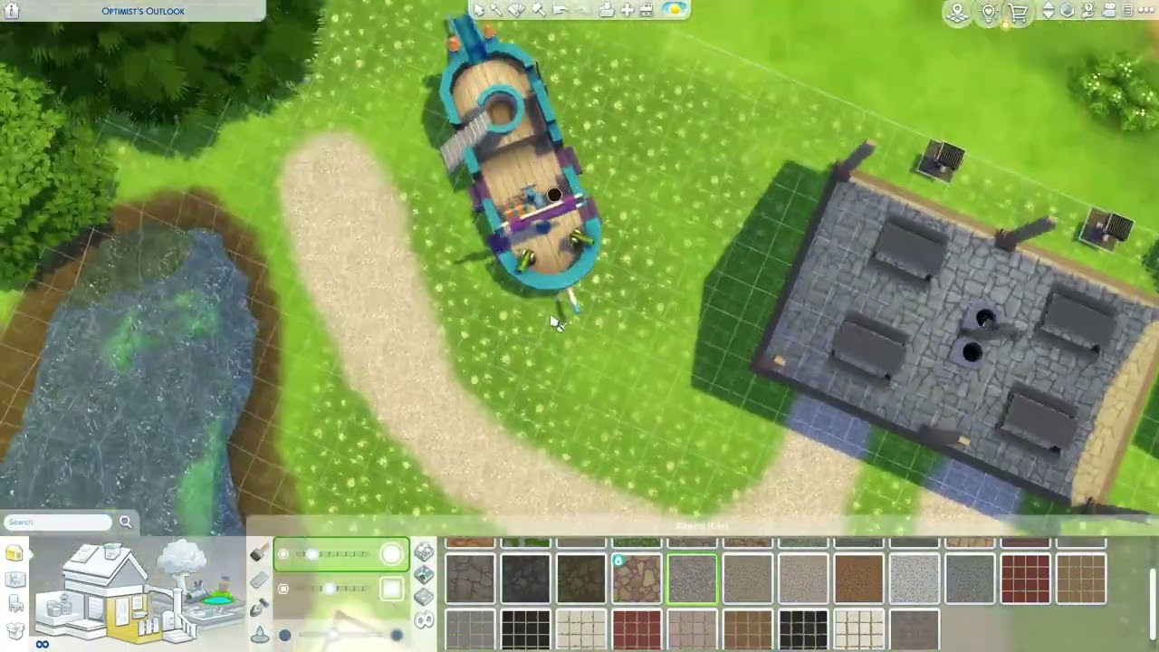 Let's Build! Small community park (Sims 4)