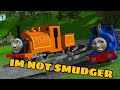 IM NOT SMUDGER  (the ghost of the mid sodor meme)