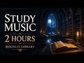 2 Hour Study Music | Celtic Moonlit Library for Deep Focus