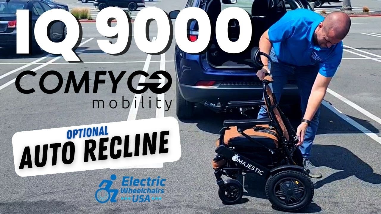 ComfyGo IQ-9000 Remote Controlled Folding Power Wheelchair [2024] - YouTube