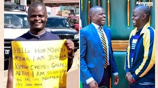 Ndindi Nyoro's lookalike Joshua Chemei complains the MP gave him only Ksh100K, he had hoped for 500K