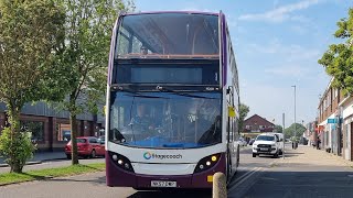 *Kickdowns* |Stagecoach East Midlands| ADL Enviro 400 19208 NK57 DWP|On Service 59 to Skegness|