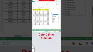 MS Excel Date &amp; Time Shortcut &amp; Formula 🔥 | How to Insert Date &amp; Time in Excel Fast #Shorts