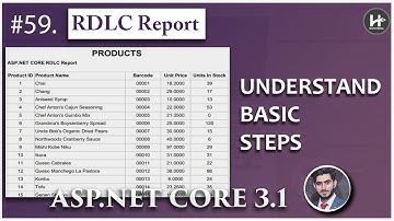 #59. Understand Basic Steps to Create your RDLC Report in Asp.Net Core | A Step-by-Step Guide 🚀