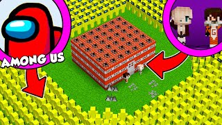 1,000,000 DE AMONG US VS CASA DE TNT | ¿PODREMOS SOBREVIVIR? MINECRAFT TROLL