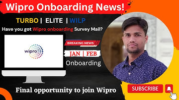 Wipro onboarding update | Survey Mail | Turbo, Elite, Wilp Onboarding Jan & Feb 2023🔥🎉