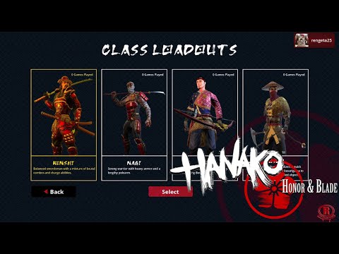 Hanako: Honor u0026 Blade - Tutorial u0026 All Character Classes + Loadouts [1080p 60fps]