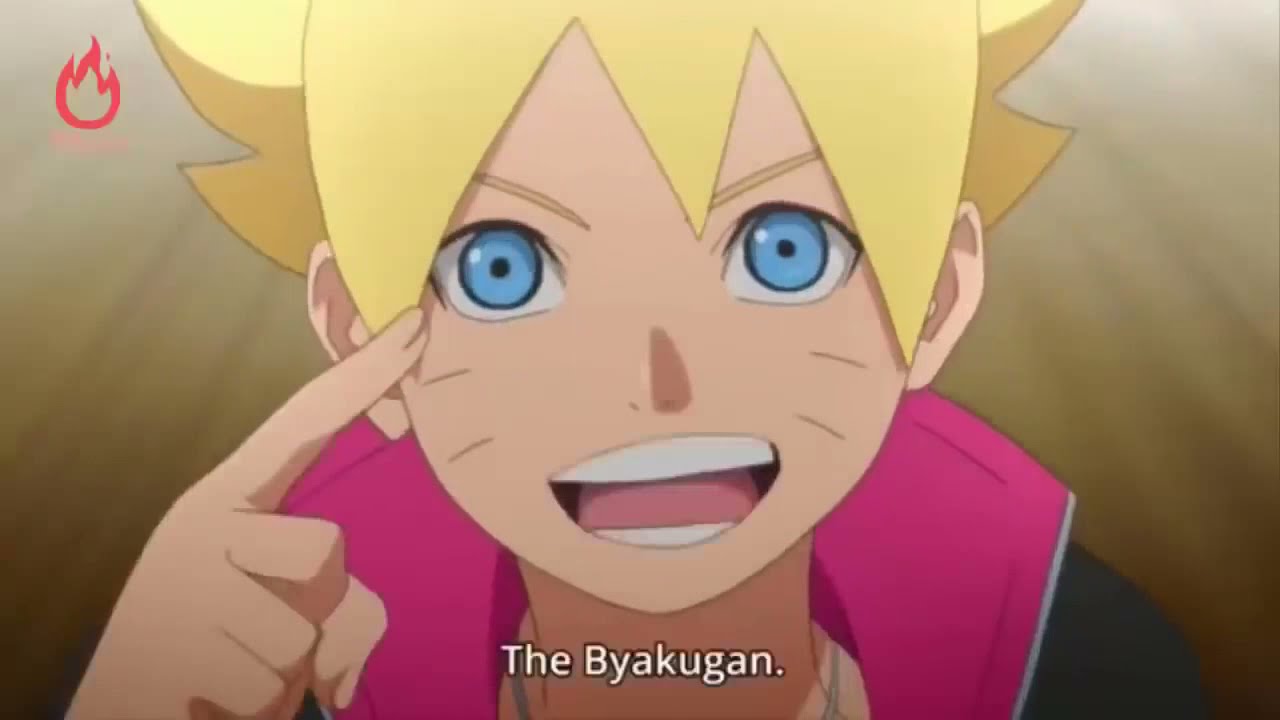 Every time boruto activated the Jougan HD