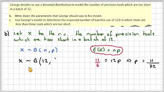 Modelling using the binomial distribution