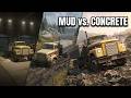 Muddy terrain concrete haul