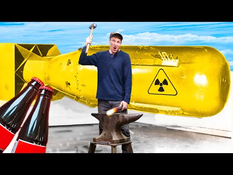 Turning pre atomic steel into bottle openers.