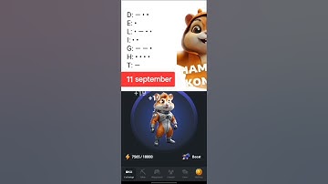 hamster kombat daily cipher morse code #hamsterkombat #telegram #hmstr #notcoin #crypto #bitcoin