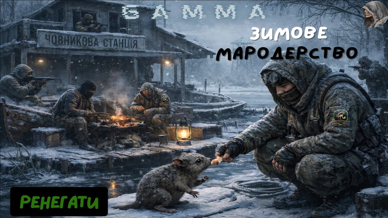 🐍Зимове Мародерство🐍🦂Ренегати🦂🔪️GAMMA 0.9.4🔪️❤️Одне Життя❤️🐍8.2🐍