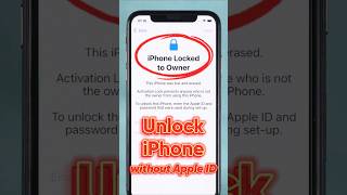 Forgot Apple ID Password? How to Unlock Your iPhone Without Apple ID🔓 #shorts