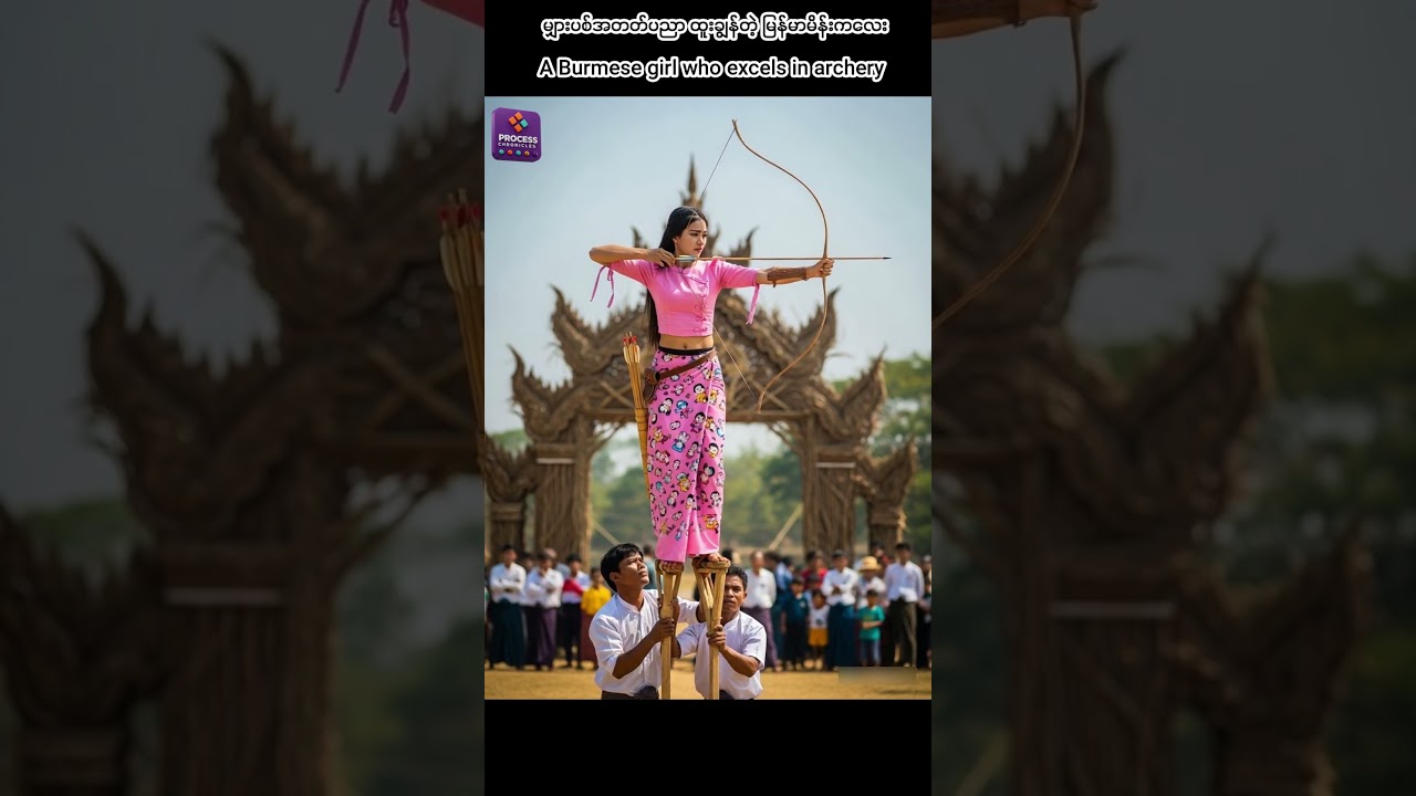 A Burmese girl who excels in archery 