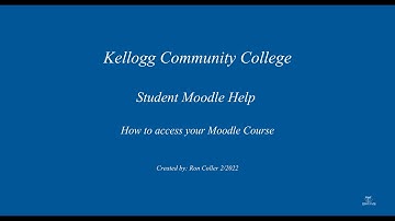 Student Moodle - Access Course