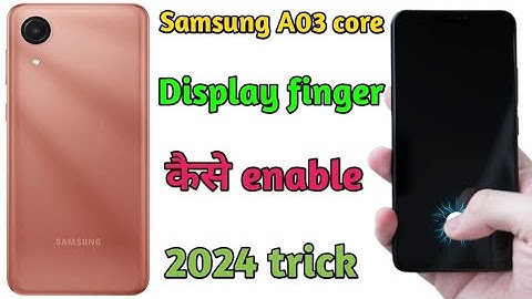 samsumg A03 core display fingerprint enable // How to set display fingerprint in Samsung A03 core