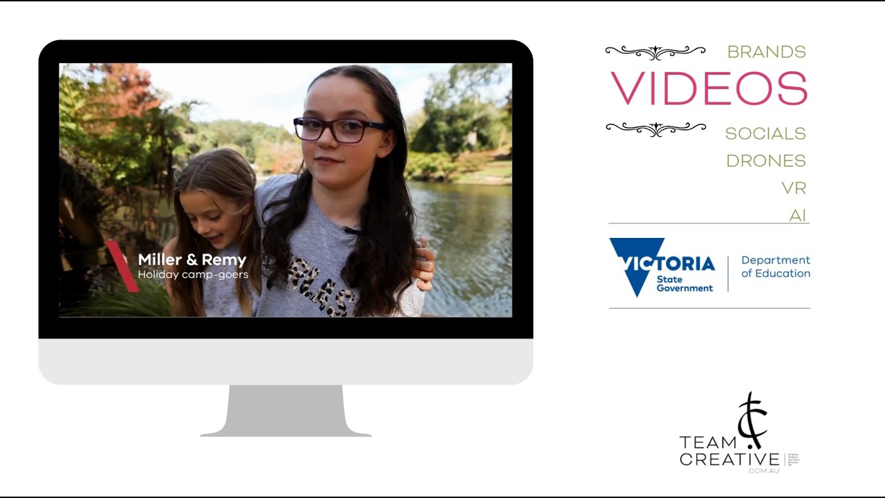 Team Creative Services: Case Study Video Department of Education Victoria Positive Start Camps