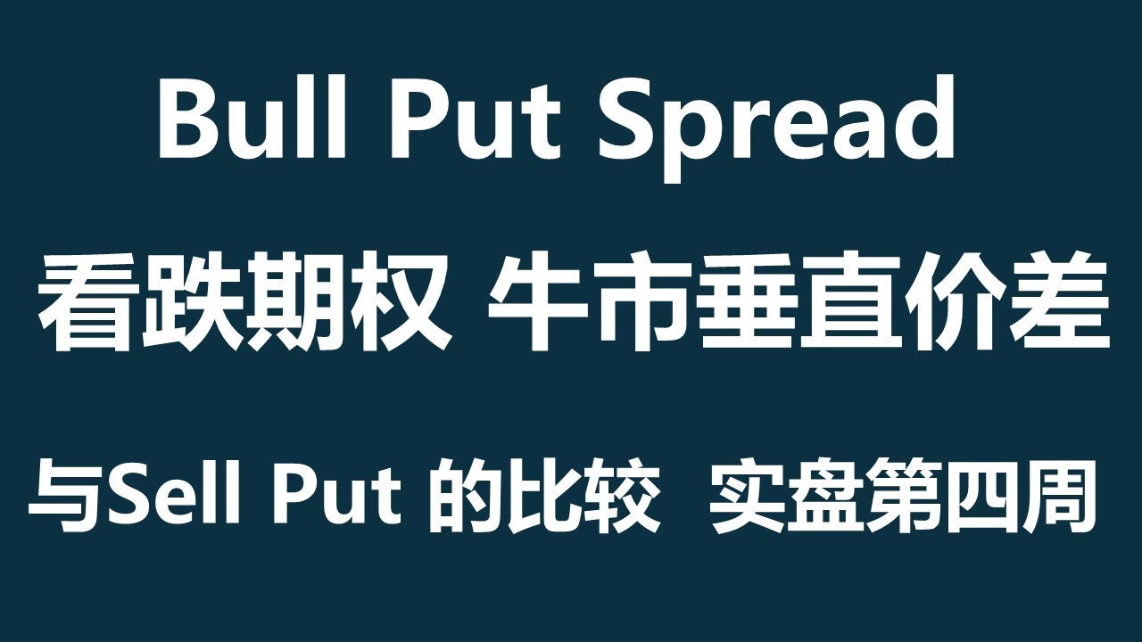 牛市垂直价差 | Vertical Spread | 期权卖方 | Bull Put Spread | 实盘 第四周