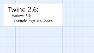 Twine 2.6: Harlowe 3.3: Macros: Example: Keys and Doors
