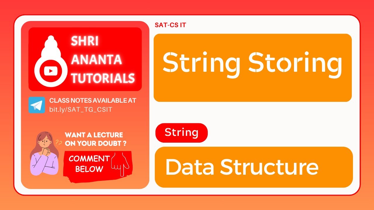String Storing #computerengineering #datastructureandalgorithm - YouTube