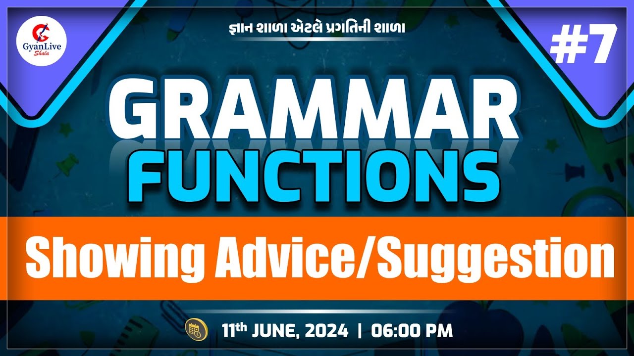 English Grammar Functions | Showing Advice - Showing suggestion | part ...