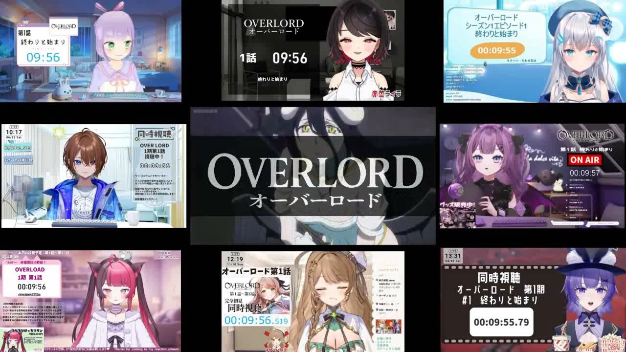 オーバーロード シーズン1 第1話 VTuberリアクションマッシュアップ | Overlord Season 1 Episode 1 Vtuber Reaction