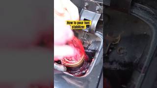 How to put fuel stabilizer in your car 😂 full vid on channel
