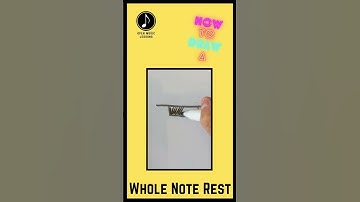 How To CORRECTLY Draw A Whole Note Rest