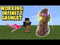 Working infinity gaunlet in mimecraft pe  100 working