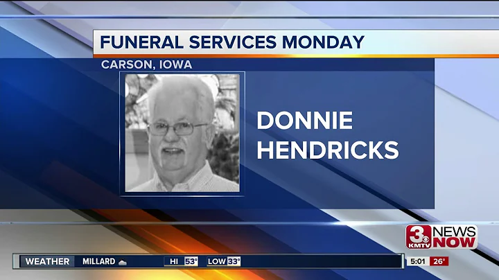 Funeral for Donnie Hendricks Monday