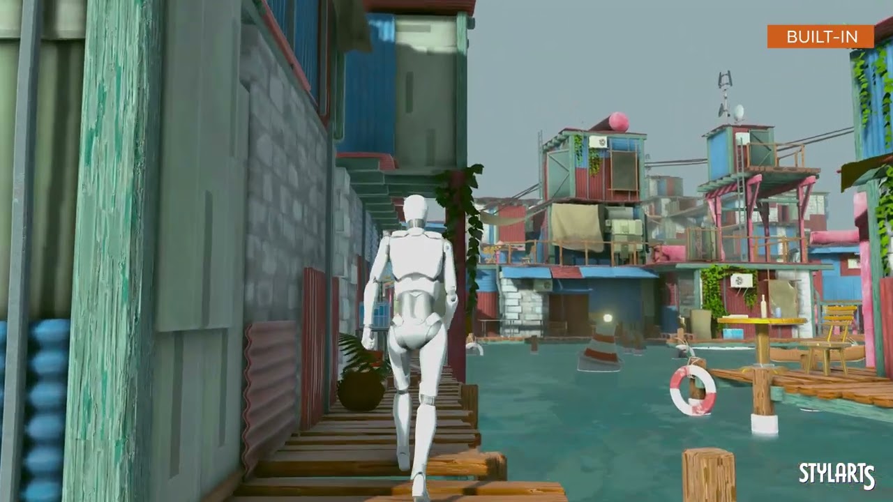 Stylized Floating Slums, video preview 18