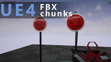 Unreal Engine 4 Destructible meshes - FBX chunks & simple blueprint