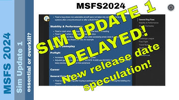 MSFS 2024 Sim Update 1 Beta (1.3.13.0) Fixes & Release Date Update! ✈️🎮