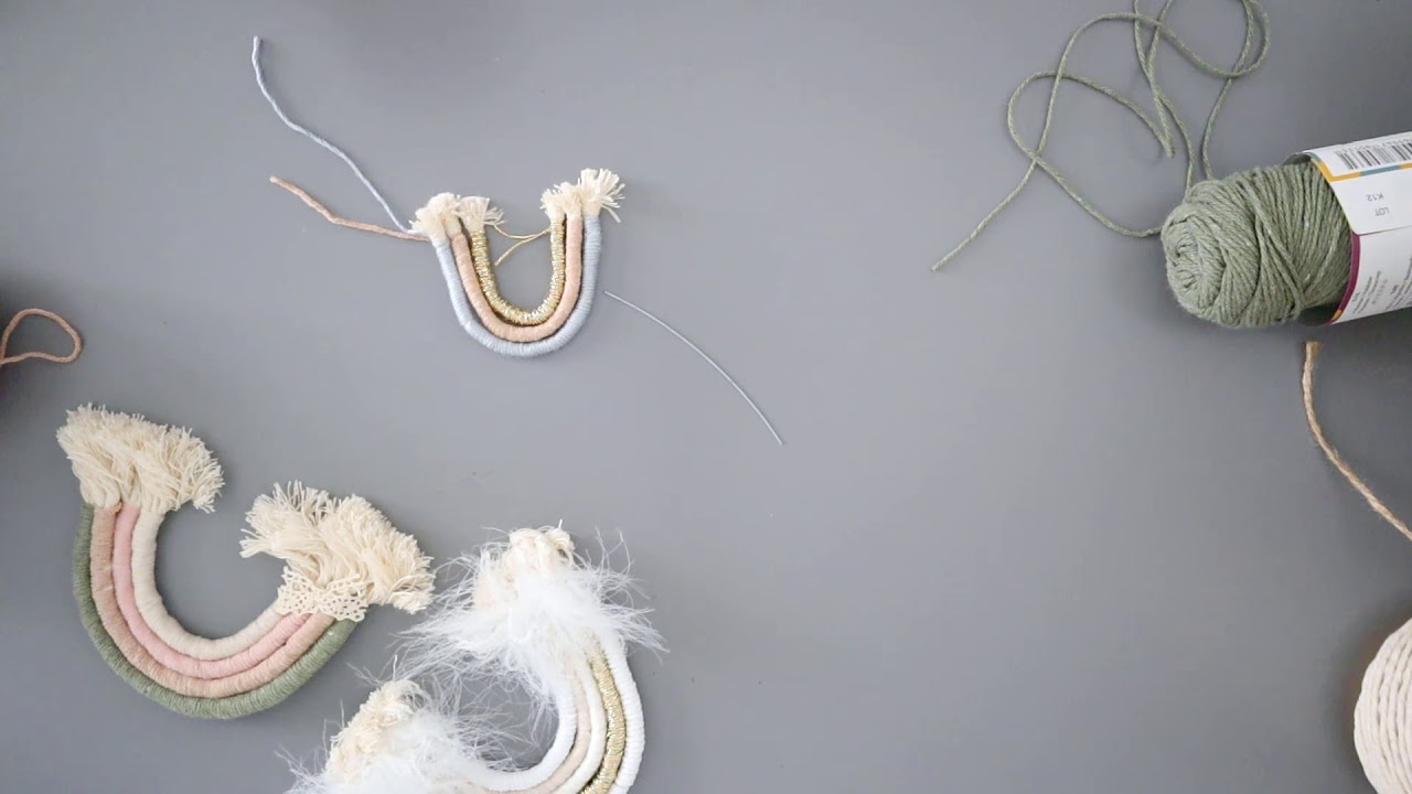 İpten En Kolay Gökkuşağı Yapımı ( DIY Rope Rainbow )