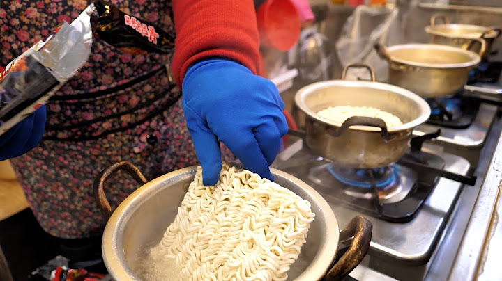 새벽부터 끓여주시는 한국 대표 라면 4가지 korean best instant noodles (ramyeon, chapagetti, fire) - korean street food