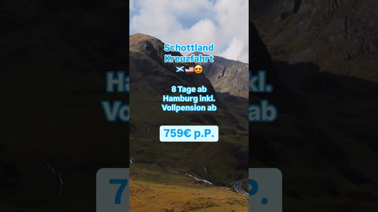 Reisedeal: 8 Tage Schottland Kreuzfahrt