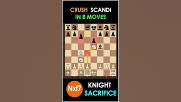 Chess Tricks to win fast , Chess Tricks and traps,Scandinavian defense traps #shorts