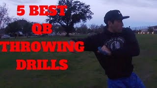 5 BEST QB Throwing Mechanics Drills