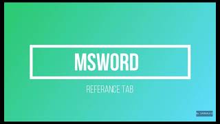 How to insert footnote and endnote in ms word( Reference Tab) Malayalam